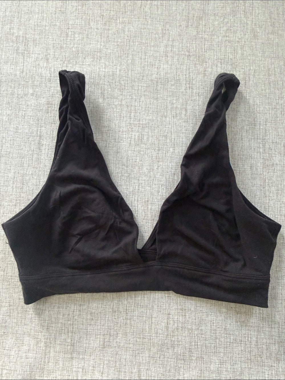 Victoria's Secret Bralette Triangle lounge Bra black Lounge soft Size Large
